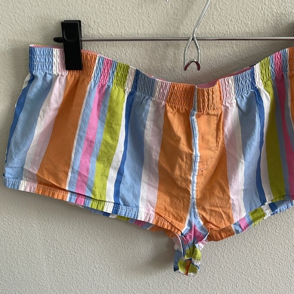 Vintage VS PINK Colorful Striped Women's Shorts Size L - Picture 2 of 4